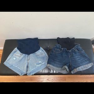 2 maternity shorts size M